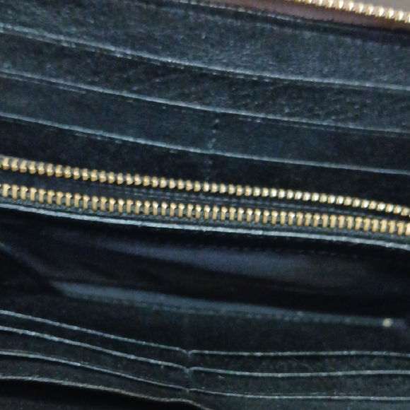 CHLOE Bow Wallet Clutch Leather Zippy Black & Mauve Pink - Picture 3 of 15